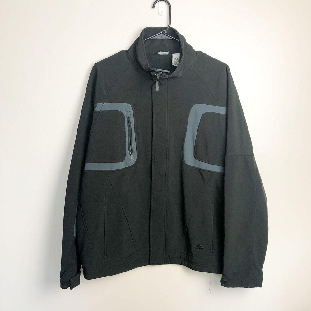 Snozu Soft Shell Full Zip Jacket Black Mens Jacket Medium